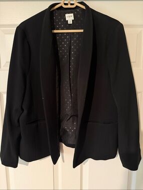 J. Crew Black Women's Blazer with Lapel